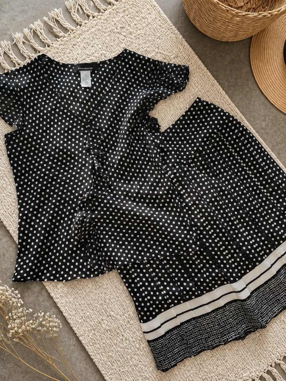 Jones New York Polka Dot SkirtSet -